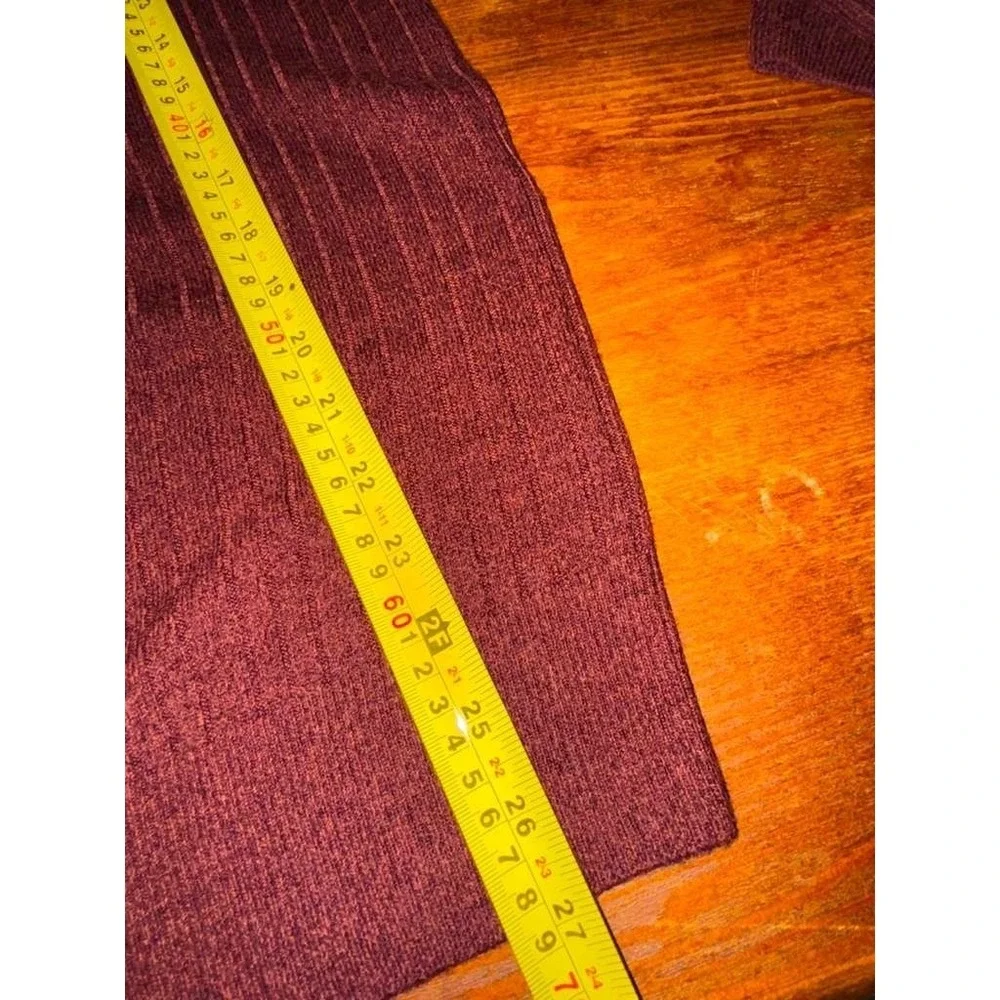 Dockers Men's L Pullover Crew Neck Sweater Cable Knit Burgundy Soft Preppy Look